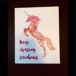 “ Keep chasing rainbows” Wall Decor